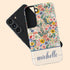 Custom Name Boho Chic Paradise Floral Galaxy Case